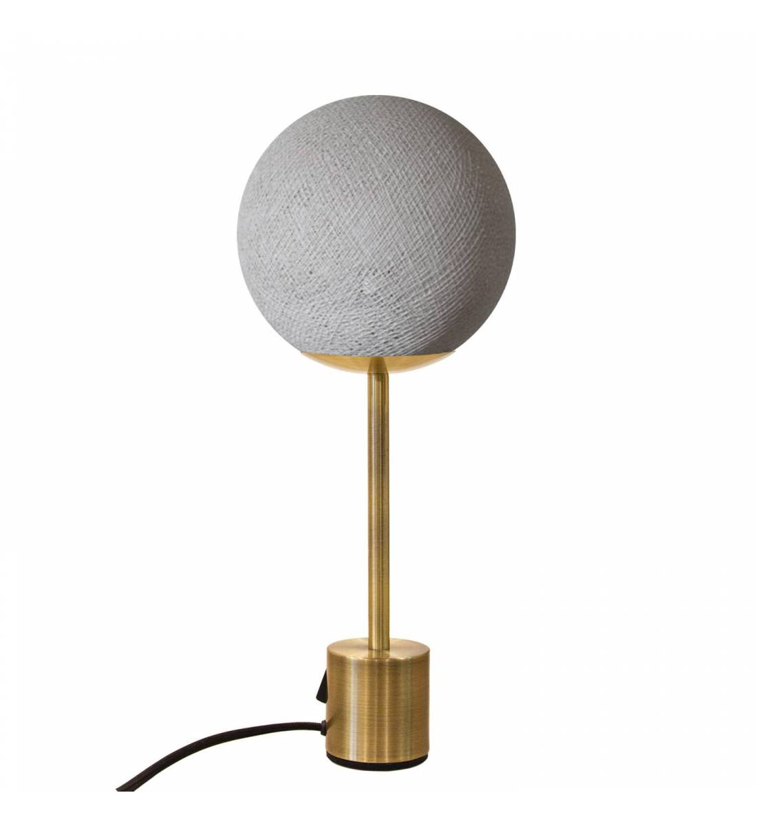 Brass lampe APAPA - Pearl grey - Lamp Apapa - La Case de Cousin Paul