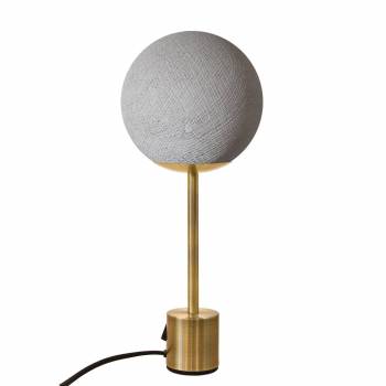 Brass lampe APAPA - Pearl grey - Lamp Apapa - La Case de Cousin Paul