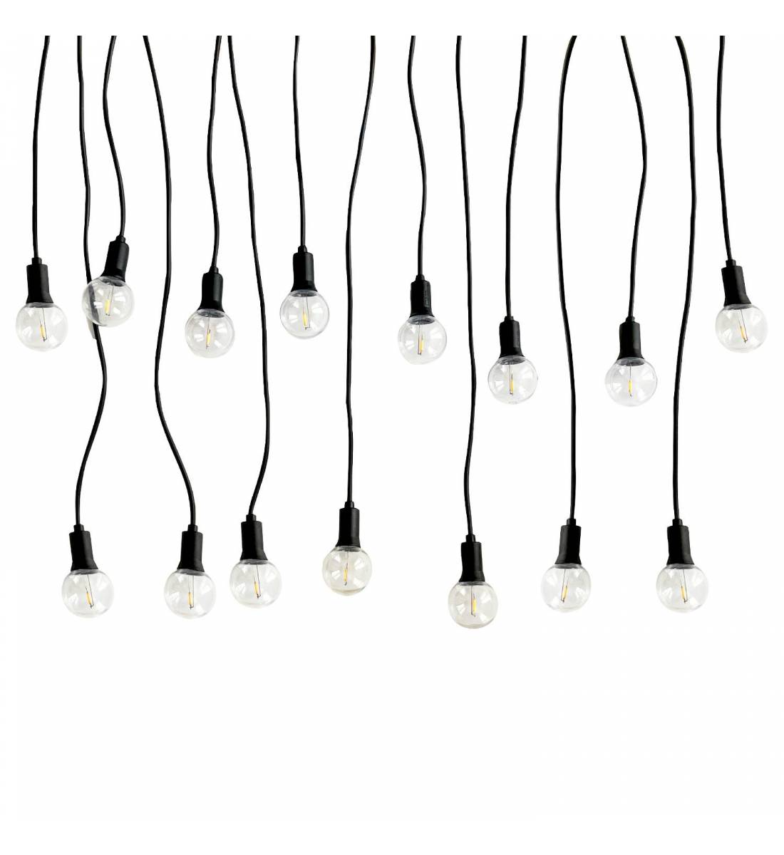Transparent Luciole Guinguette string light - 15m - Guinguette string lights - La Case de Cousin Paul