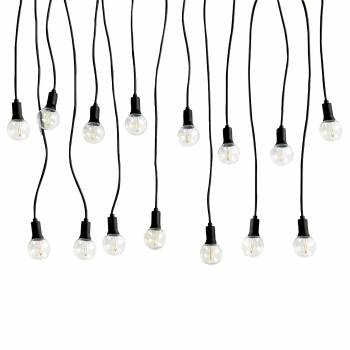 Transparent Luciole Guinguette string light - 15m - Guinguette string lights - La Case de Cousin Paul