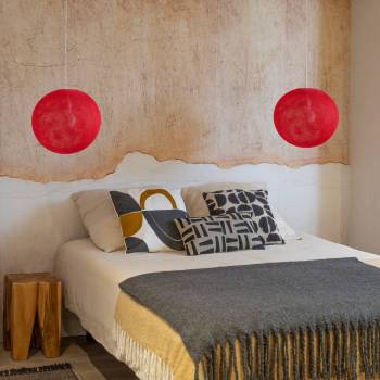 Globe Red - New globe Lampshades - La Case de Cousin Paul