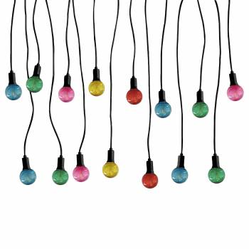Multicolored Luciole Guinguette string light - 15m - Guinguette string lights - La Case de Cousin Paul