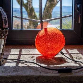 Suspension Nomade Apapa - Orange Fifty - Mobile Light fixture - La Case de Cousin Paul