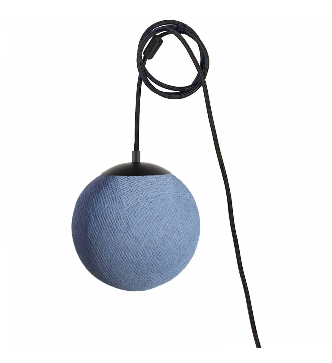 Suspension Nomade Apapa - Denim - Mobile Light fixture - La Case de Cousin Paul