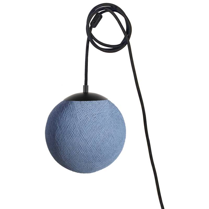 Suspension Nomade Apapa - Denim - Mobile Light fixture - La Case de Cousin Paul