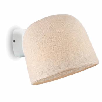 Applique murale blanche Cloche écru - Wall light - La Case de Cousin Paul