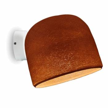 Applique murale blanche Cloche havane - Wandleuchte - La Case de Cousin Paul