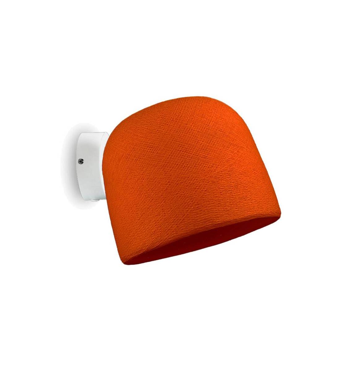 Applique murale blanche Cloche orange fifty - El aplique - La Case de Cousin Paul