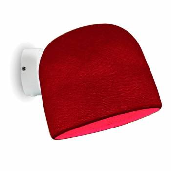 Applique murale blanche Cloche rouge - Le applique - La Case de Cousin Paul