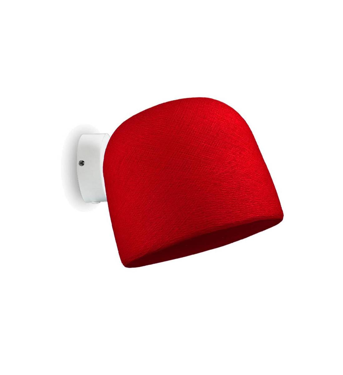 Applique murale blanche Cloche rouge - Le applique - La Case de Cousin Paul