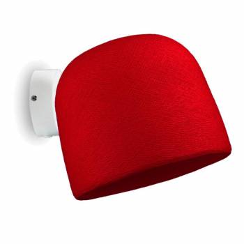 Applique murale blanche Cloche rouge - Le applique - La Case de Cousin Paul