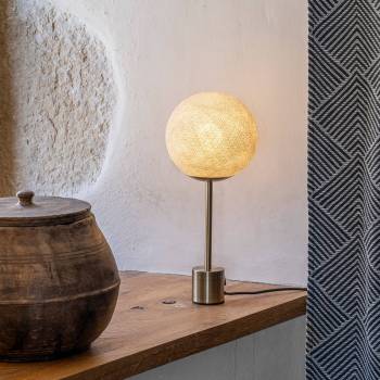 Brass lampe APAPA - Pearl grey - Lamp Apapa - La Case de Cousin Paul