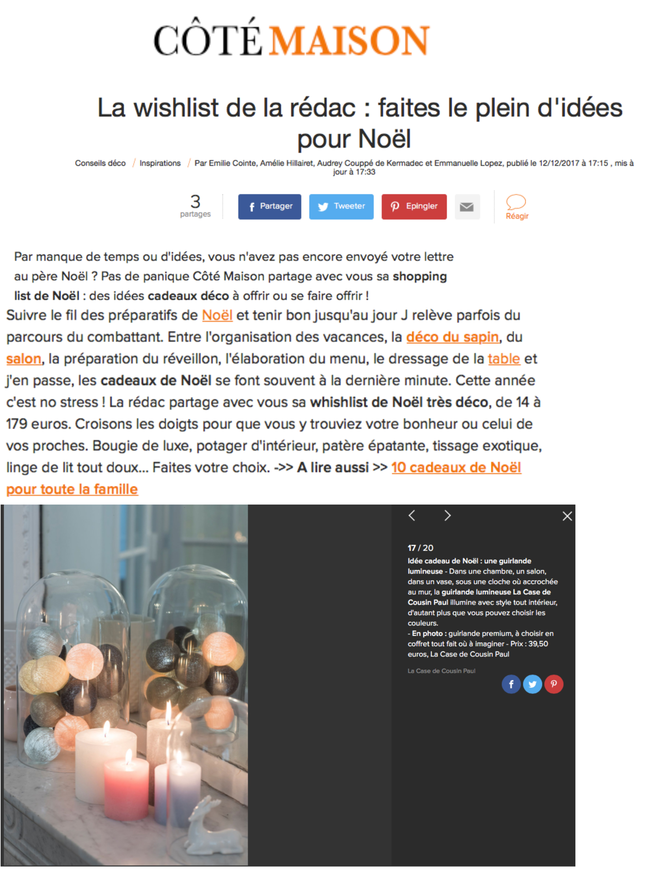 whishlist côté maison